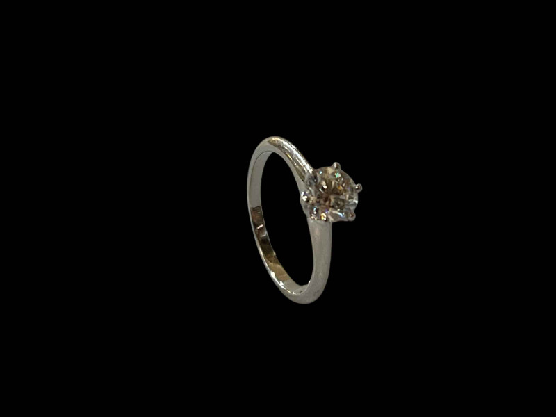 Rox diamond solitaire 0.5 carat platinum ring, size H/I.