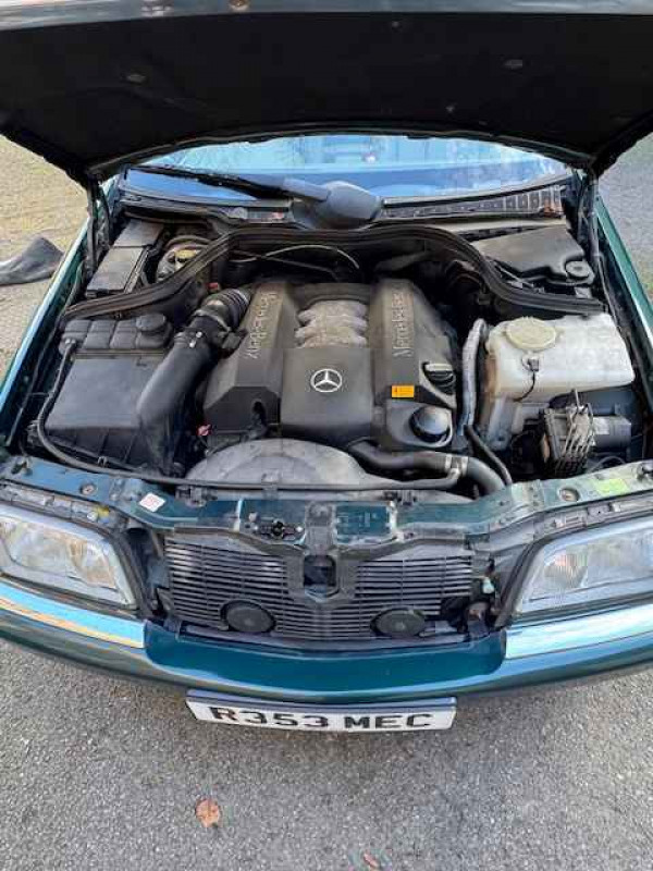 Motor Vehicle: Mercedes C240 Elegance Automatic, four door saloon, petrol, 2398cc, colour dark green, date of first registration 30th April 1998, Registration Number R353 MEC, Approximate Mileage 125,500, MOT Expired 10th October 2024, vehicle is SORN. Buyers Premium is 15% (plus VAT).  Car is Offsite (but nearby) and viewing is by Appointment Only on Monday, 24th March between 9am-4pm or before the auction on Tuesday, 25th March between 8:30am-9:30am.