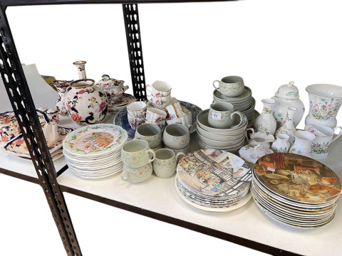 Collection of Masons Mandalay, Denby and other teaware, Aynsley Wild Tudor...