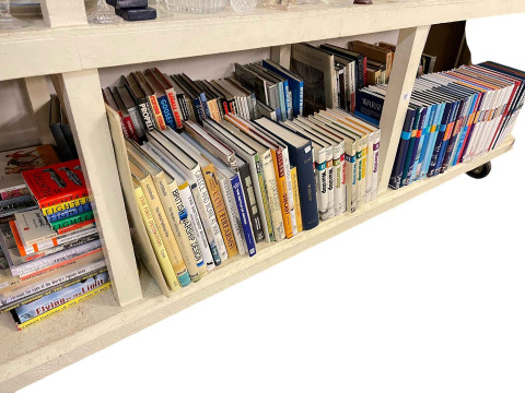 Large collection of mostly military books including Warship 1989-2021.