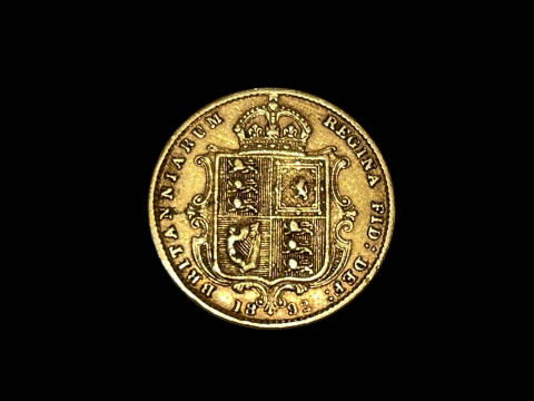 Victoria gold half sovereign, 1892.