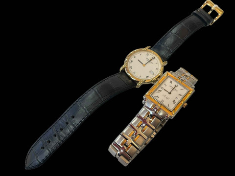 Two Raymond Weil gents wristwatches.