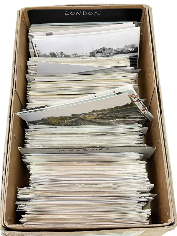 Approximately 1000 railway photographs to include London and Yorkshire Stations and Infrastructure.