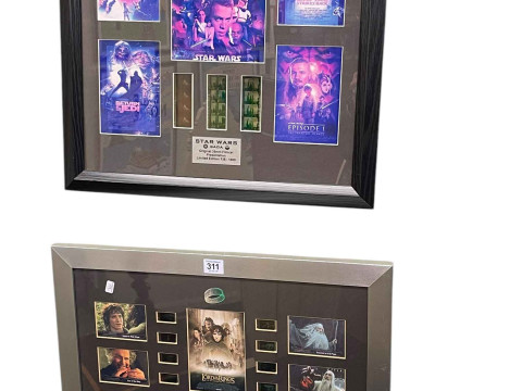 Two limited edition film cels, Star Wars Saga and The Lord of the Rings,...