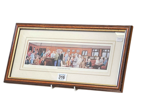 Small framed Coronation Street print, The Rovers Return.