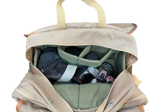 M Billingham, Lye, Stourbridge camera bag including various cameras and lenses. thumbnail
