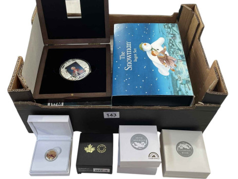 A very good collection of silver proof coins and other coinage. Including...