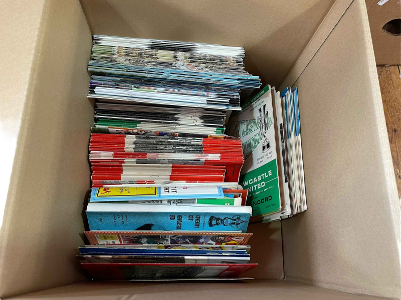 Collection of football programmes inc Newcastle v Blackpool Cup final souvenir 1951, Jackie Milburn testimonial match 1967, Wembley finals, Newcastle and Sunderland interest, Testimonial match for Stan Anderson 1964 etc.