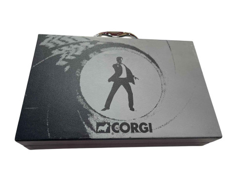 Corgi silvered Aston Martin DB5 and DBS for James Bond 007 re-packaged in 007 case. thumbnail