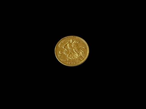 Victoria gold half sovereign, 1898.