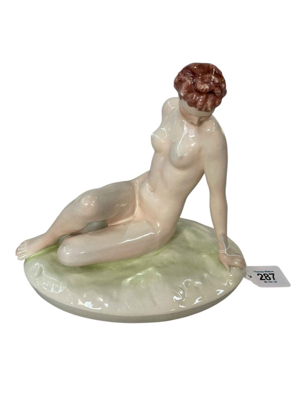 Royal Dux nude figure, 23cm.