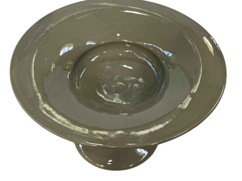 Fulham Pottery 'Constance Spry' pedestal comport, 15.5cm.