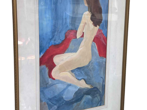 Pal Fried 1893-1976, Female Nude Study, signed lower left, 50cm by 30.5cm,...