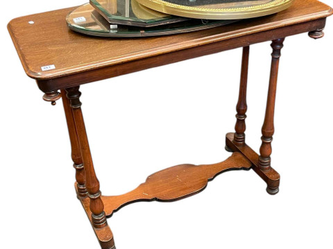 19th Century mahogany Pembroke table, Victorian side table, oak three...