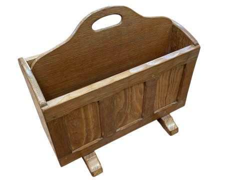 In the manner of Thompsons of Kilburn adzed Yorkshire oak two division...