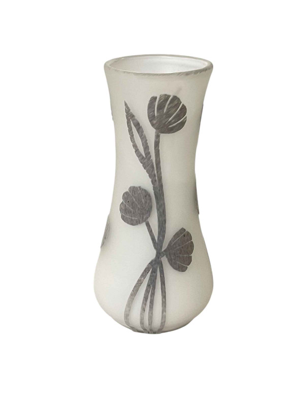 Okra vase, 19cm high.