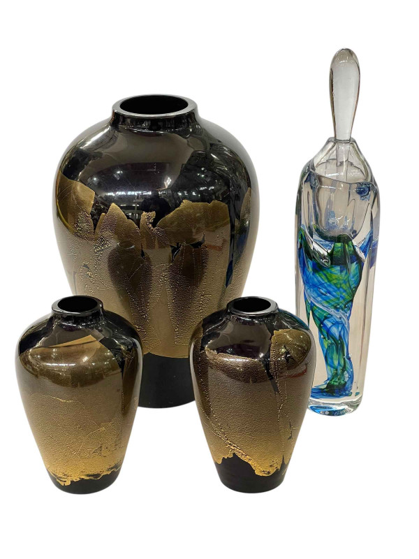 Stuart Strathern three piece set and Jane Charles perfume bottle.