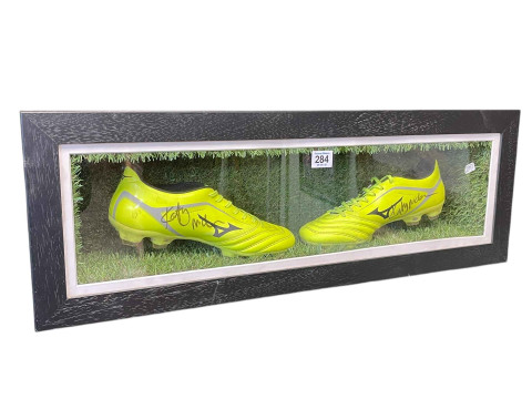 Rugby boots signed and donated by Katy McLean. England's Women's Rugby...