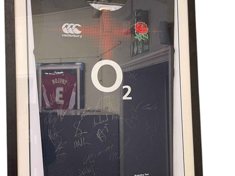 England Argentina 2017 Tour playing shirt. Signed by the full squad.
