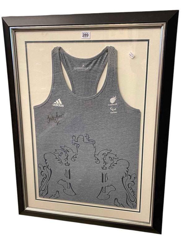 Rio 2016 Team GB training vest. Donated and signed by GB Paralympian Jade Jones.