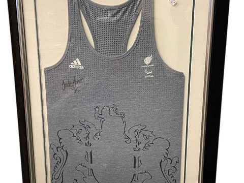 Rio 2016 Team GB training vest. Donated and signed by GB Paralympian Jade...