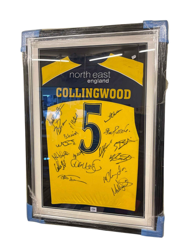 Paul Collingwood Durham CCC playing shirt. Signed by full squad.
