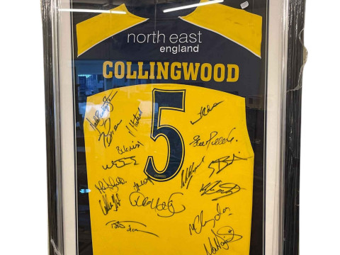 Paul Collingwood Durham CCC playing shirt. Signed by full squad.