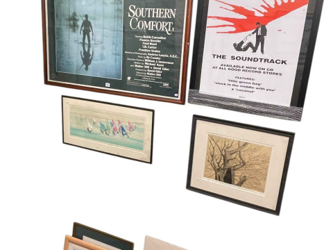 Seven various pictures including Southern Comfort film poster, Reservoir...