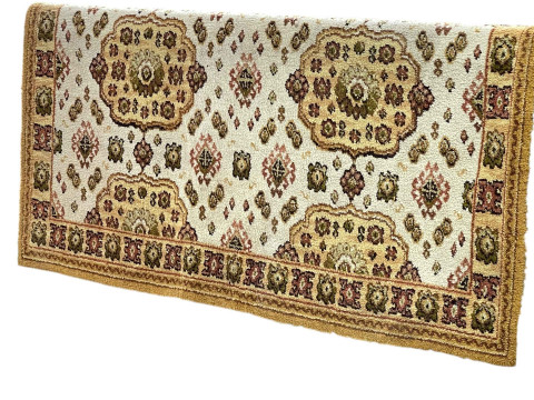 Traditional wool carpet decorated with six medallions 2.80 by 2.27.