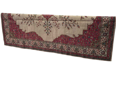 Traditional wool carpet with central medallion 3.57 by 3.20.