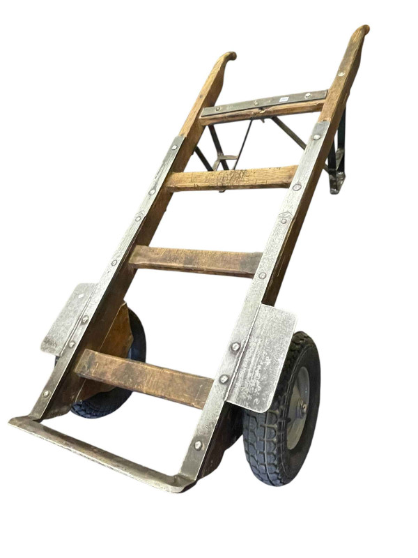 Large vintage railway? sack barrow.