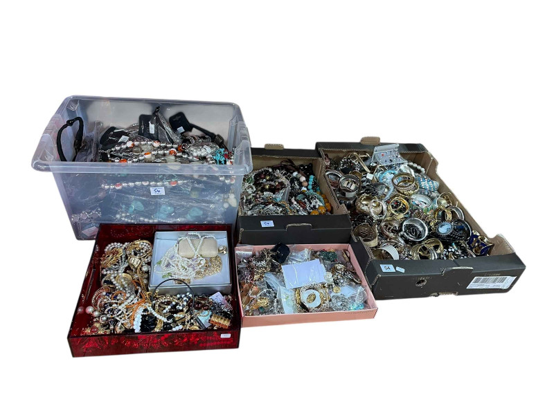 Collection of costume jewellery, etc.