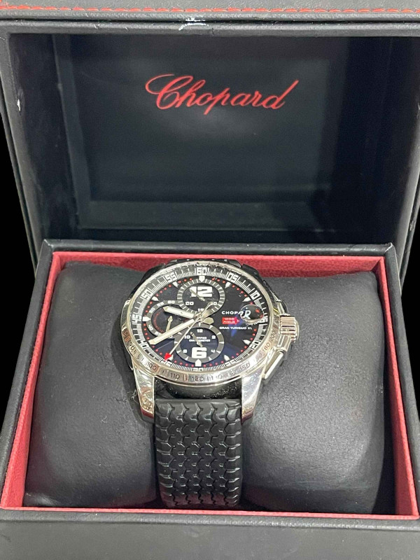 Chopard 1000 Miglia Grand Tourismo wristwatch with box and papers.