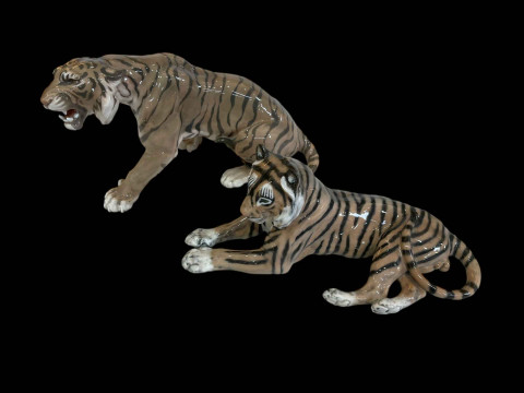Bing & Grondahl figurine of a Tiger designed by Lauritz Jensen, model...