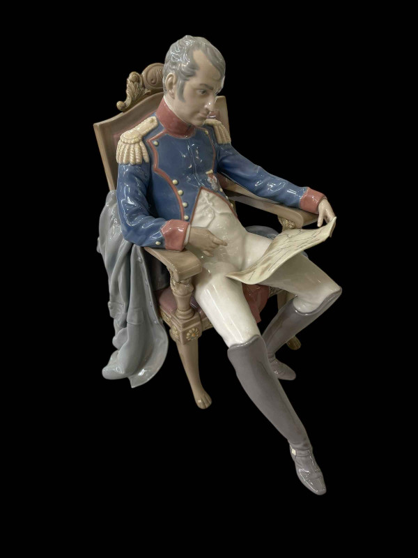 Lladro figurine depicting Napoleon, marked Nivico V Navarro No 106, 29cm high.