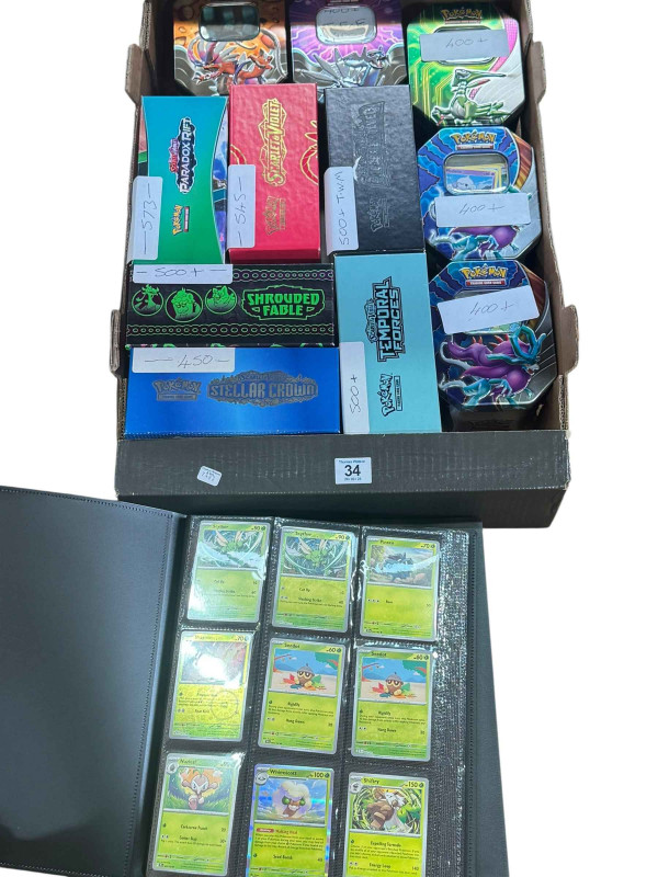 Large collection of mostly Pokemon trade cards.