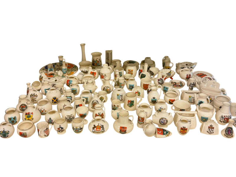 Collection of crested china including Goss.