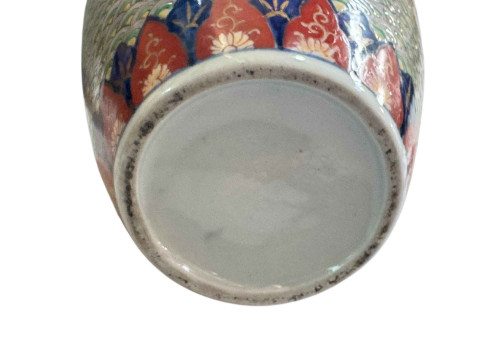 Pair of Chinese 19th Century vases decorated with dragons, 32cm. thumbnail