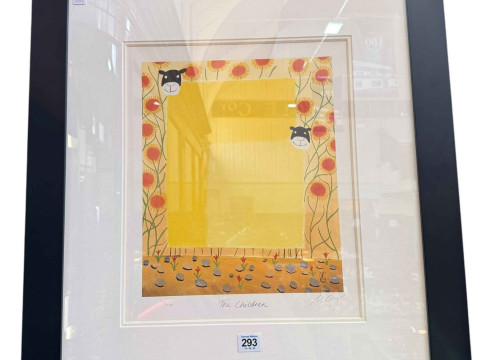 Mackenzie Thorpe, The Children, limited edition photo lithograph, signed,...