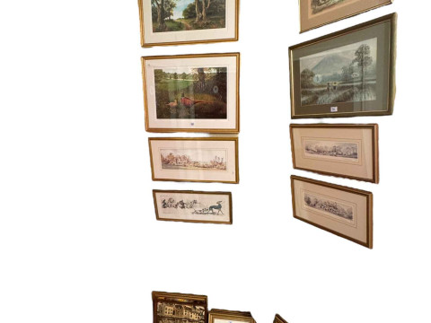 Collection of sixteen framed pictures including limited edition prints,...