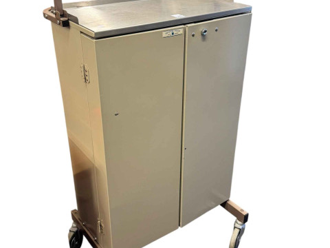 Vintage Bristol Maid two door fitted portable lockable hospital medicinal...