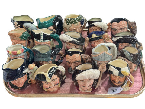 Collection of nineteen Royal Doulton small character jugs.