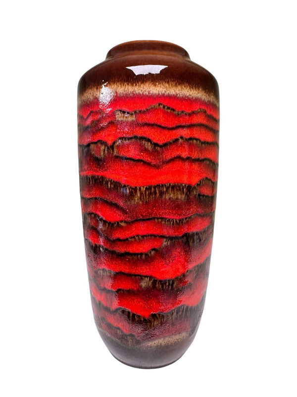 Red Lava style West German vase, 517.