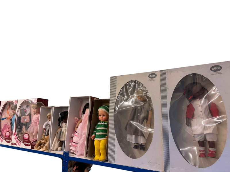 Collection of Gotz boxed dolls including Hannah & Sarah.