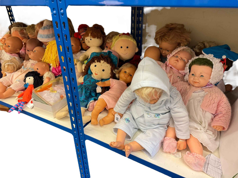 Large collection of soft bodied dolls, mid 20th Century to present.