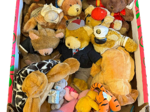 Large collection of soft toys including teddies, Koalas, Apes, Ty Beanies, etc. thumbnail