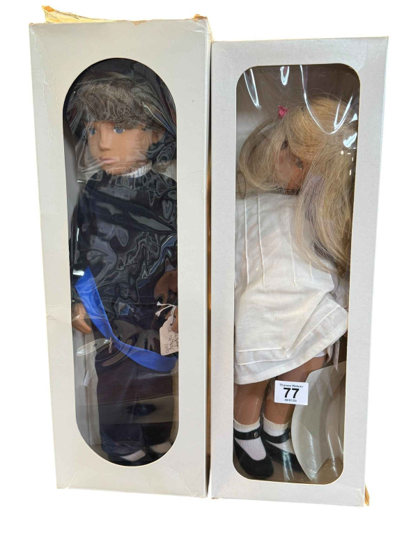 Two limited edition Sasha dolls 'Prince Gregor' and 1982 Doll, boxed.