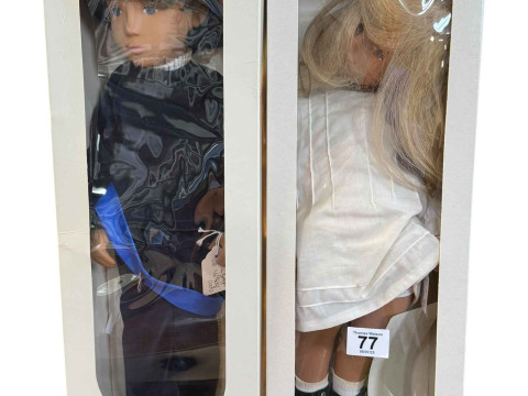 Two limited edition Sasha dolls 'Prince Gregor' and 1982 Doll, boxed.