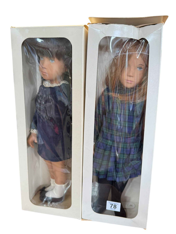 Two limited edition Sasha dolls 'Kiltie' and 1980 Doll, boxed.