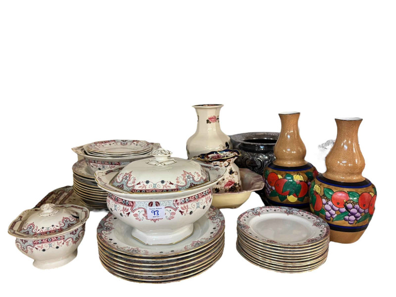 Collection of Masons Mandalay, part tea wares, metalwares, toby jugs, etc.